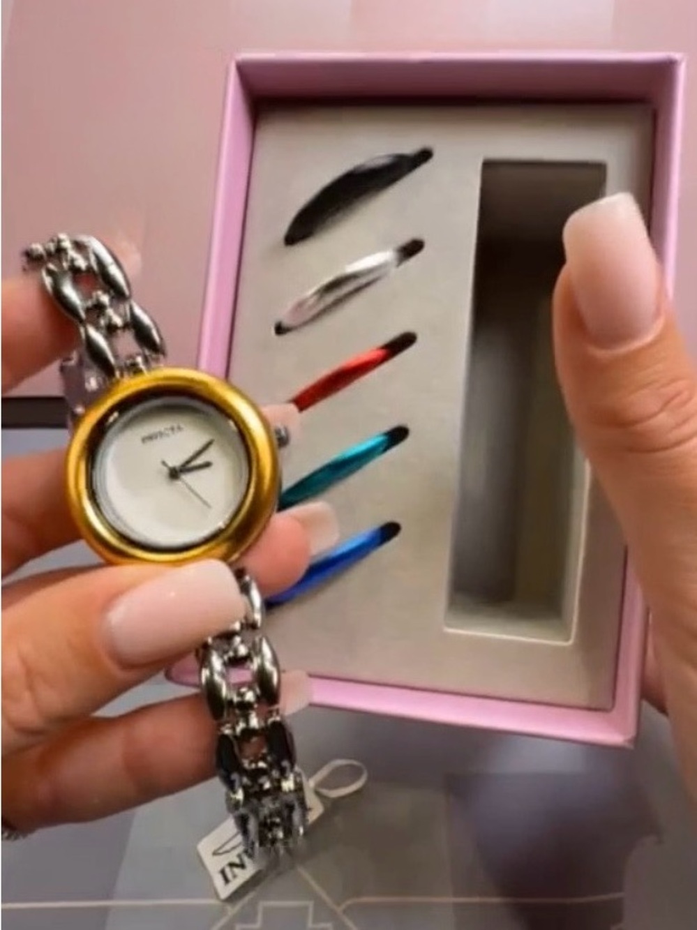Invicta Women's Interchangeable Bezel Bracelet Watch - 6 Bezels Included